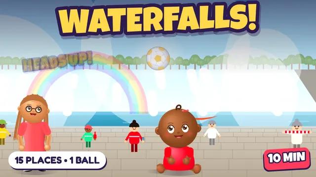 Keepy-Ups at Giant Waterfalls & Mountains!