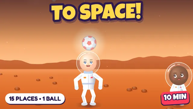 Can the Ball Make It to SPACE? Keepy-Ups from Earth to Mars